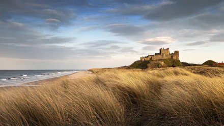 man made Bamburgh Castle HD Desktop Wallpaper | Background Image