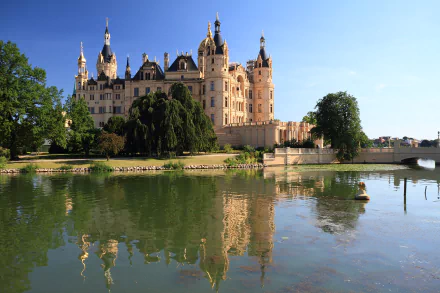 man made Schwerin Palace HD Desktop Wallpaper | Background Image