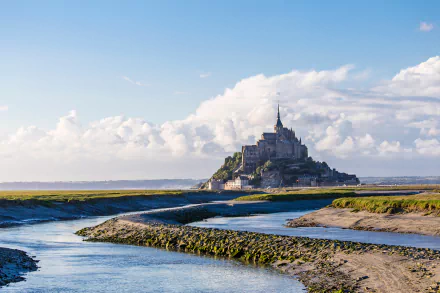 religious Mont Saint- Michel HD Desktop Wallpaper | Background Image