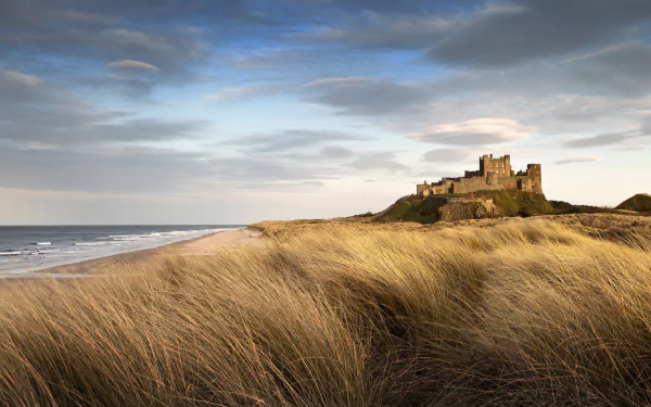 man made Bamburgh Castle HD Desktop Wallpaper | Background Image
