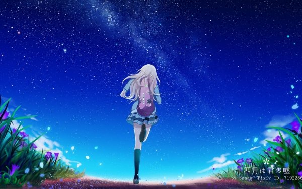 Anime Shigatsu wa Kimi no Uso Kaori Miyazono Fondo de pantalla HD | Fondo de Escritorio