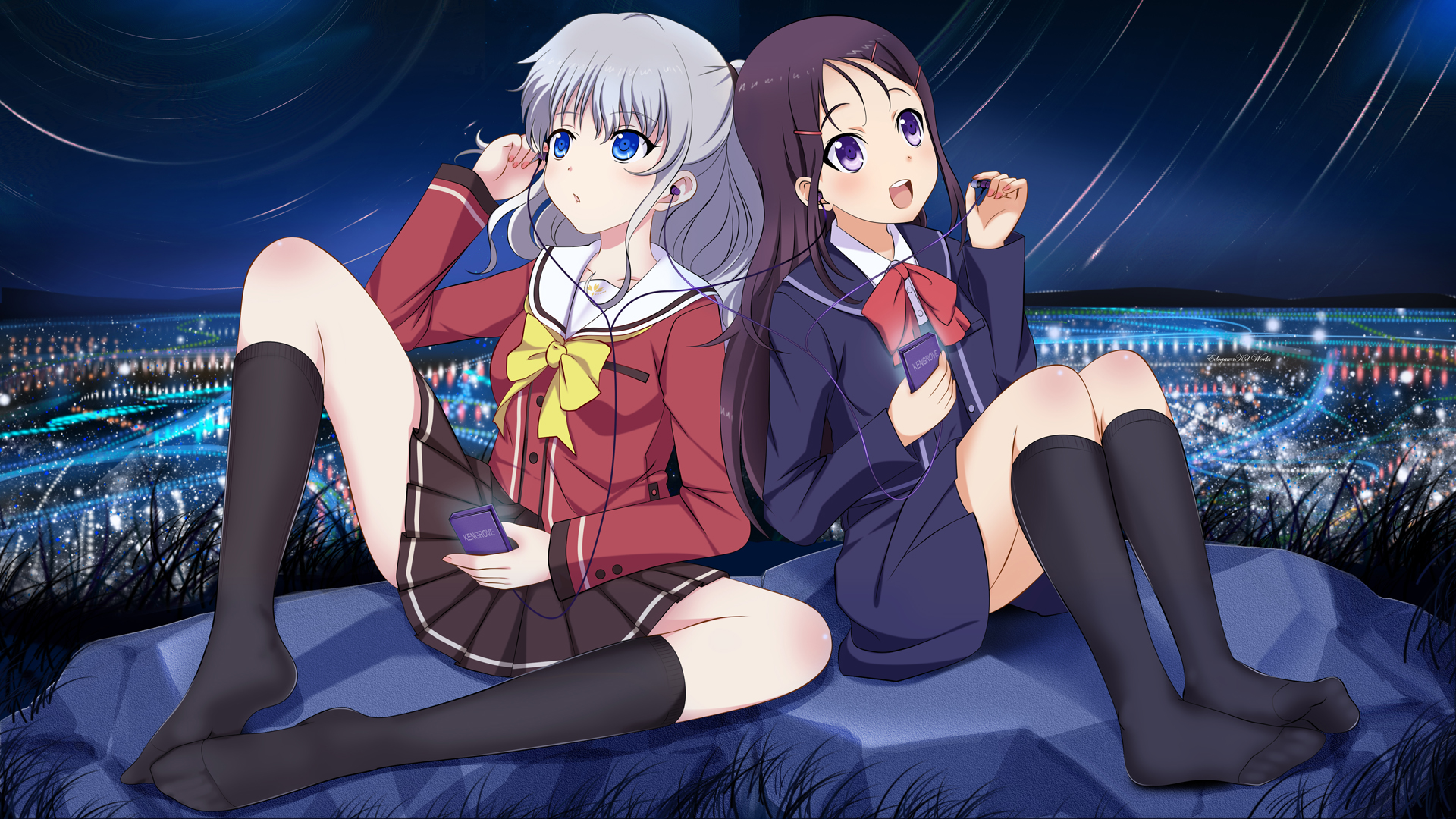 Charlotte (Anime) Main Girls by EdogawaKid