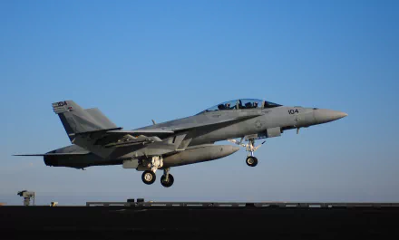  An F/A-18F Super Hornet from the Black Knights of Strike Fighter Squadron 154 (VFA) by Alexander Tidd