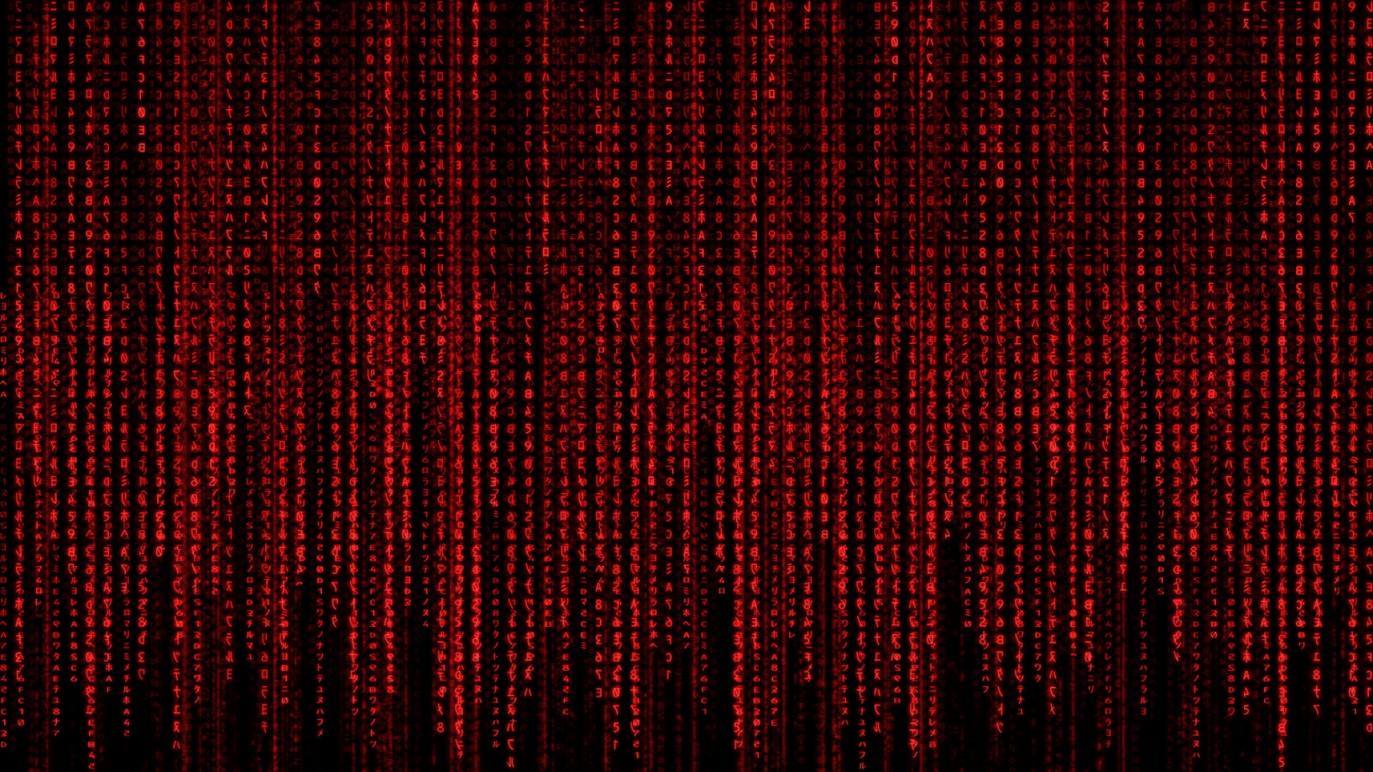 Red Matrix Code Hd Wallpaper Background Image 1941x1091