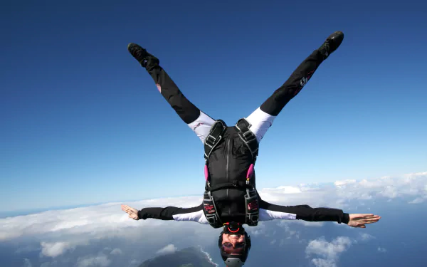 skydiving Sports HD Desktop Wallpaper | Background Image