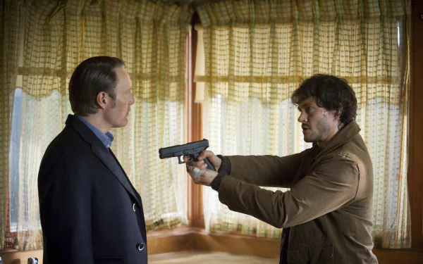 Hugh Dancy Mads Mikkelsen TV Show Hannibal HD Desktop Wallpaper | Background Image