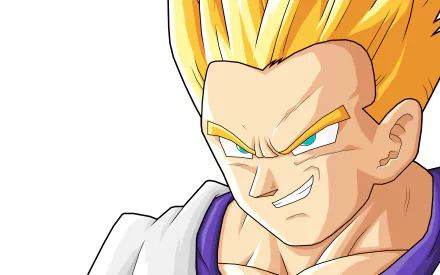 HD desktop wallpaper of Goten from Dragon Ball GT. The image highlights Goten's confident expression, spiky blond hair, and vibrant blue eyes.