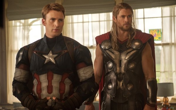 Movie Avengers: Age of Ultron The Avengers Chris Hemsworth Thor Chris Evans Captain America HD Wallpaper | Background Image