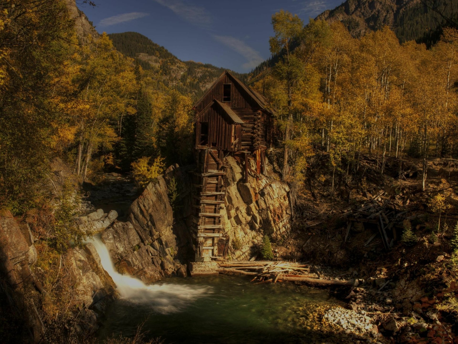 Download Man Made Crystal Mill HD Wallpaper