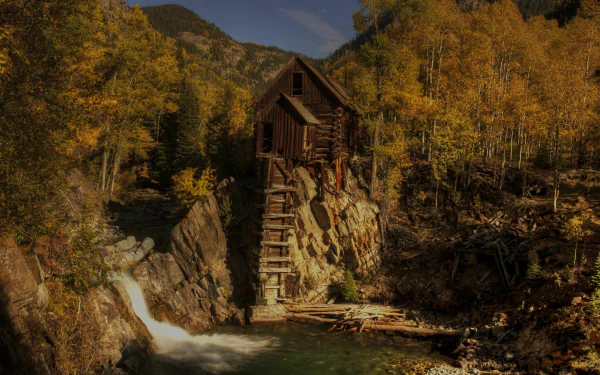 man made Crystal Mill HD Desktop Wallpaper | Background Image