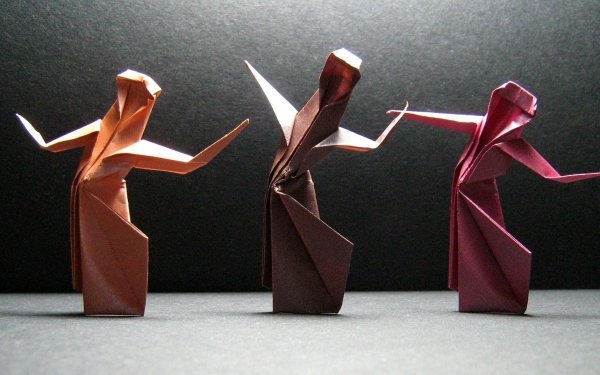 Man Made Origami Dancer HD Wallpaper | Background Image