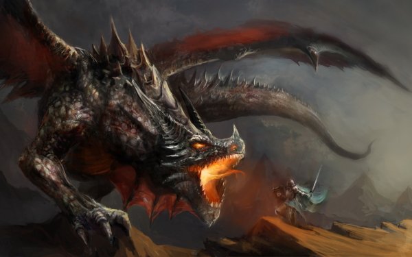 Fantasy Dragon Knight HD Wallpaper | Background Image