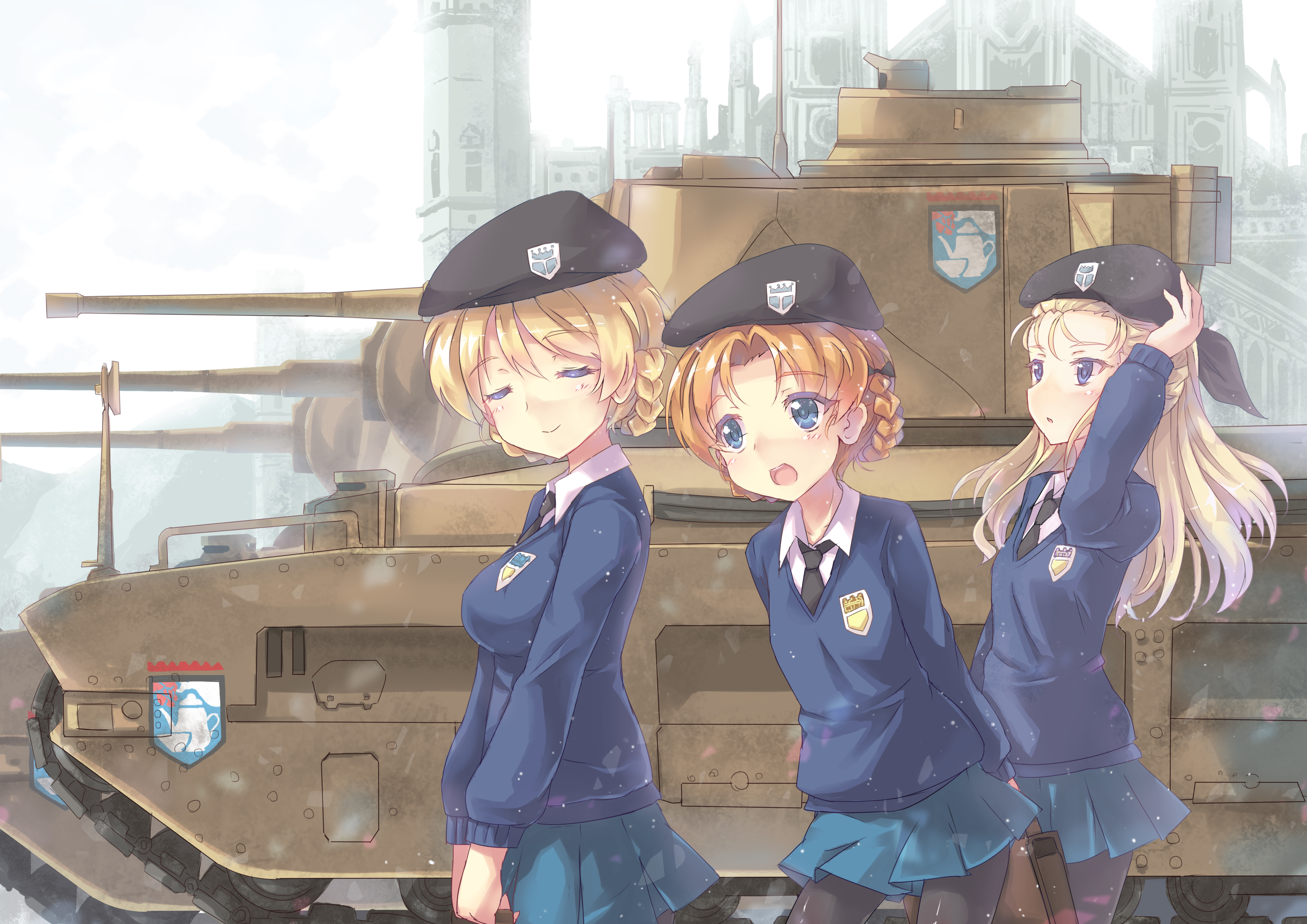 Girls und panzer обои