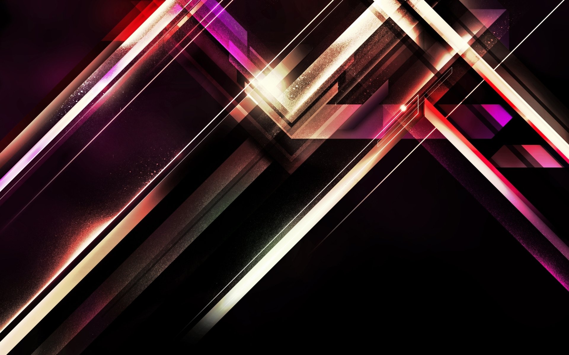An abstract and artistic HD desktop wallpaper featuring dynamic lines and vibrant colors on a dark background, creating a visually striking design for any PC.