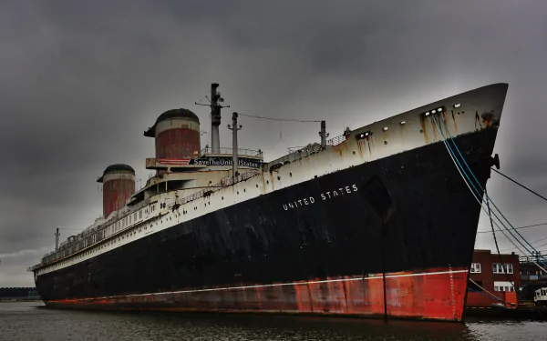 SS United States Luxury Passenger Liner – Vintage 8x10 Photo Reprint (RT855)