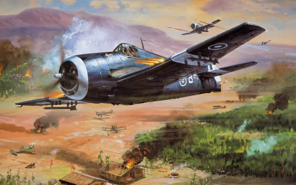 military Grumman F6F Hellcat HD Desktop Wallpaper | Background Image