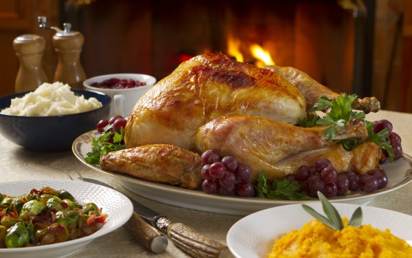 Holiday Thanksgiving Food HD Wallpaper | Background Image