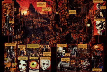 Comic Vampire: The Requiem HD Desktop Wallpaper | Background Image