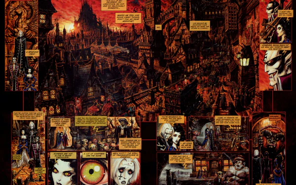 Comic Vampire: The Requiem HD Desktop Wallpaper | Background Image