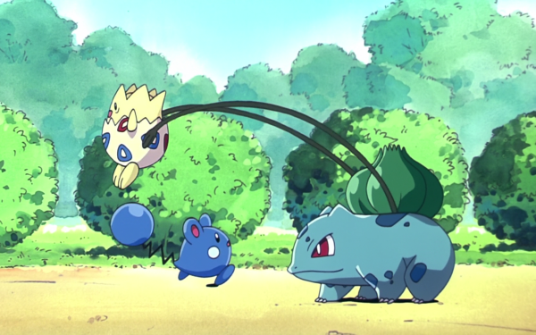 Anime Pokémon Togepi Bulbasaur Azurill Pikachu's Pikaboo HD Wallpaper | Background Image