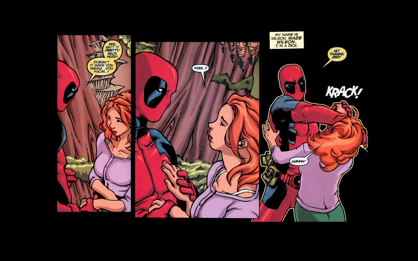 Deadpool Comic Action: HD Wallpaper of Iconic Deadpool Moment ...