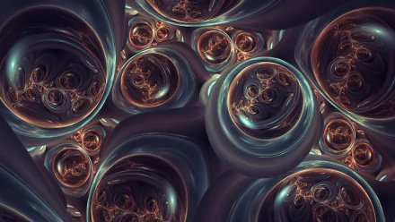 3D CGI pattern psychedelic trippy Abstract fractal HD Desktop Wallpaper | Background Image