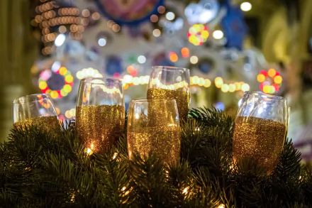 glass champagne holiday New Year HD Desktop Wallpaper | Background Image