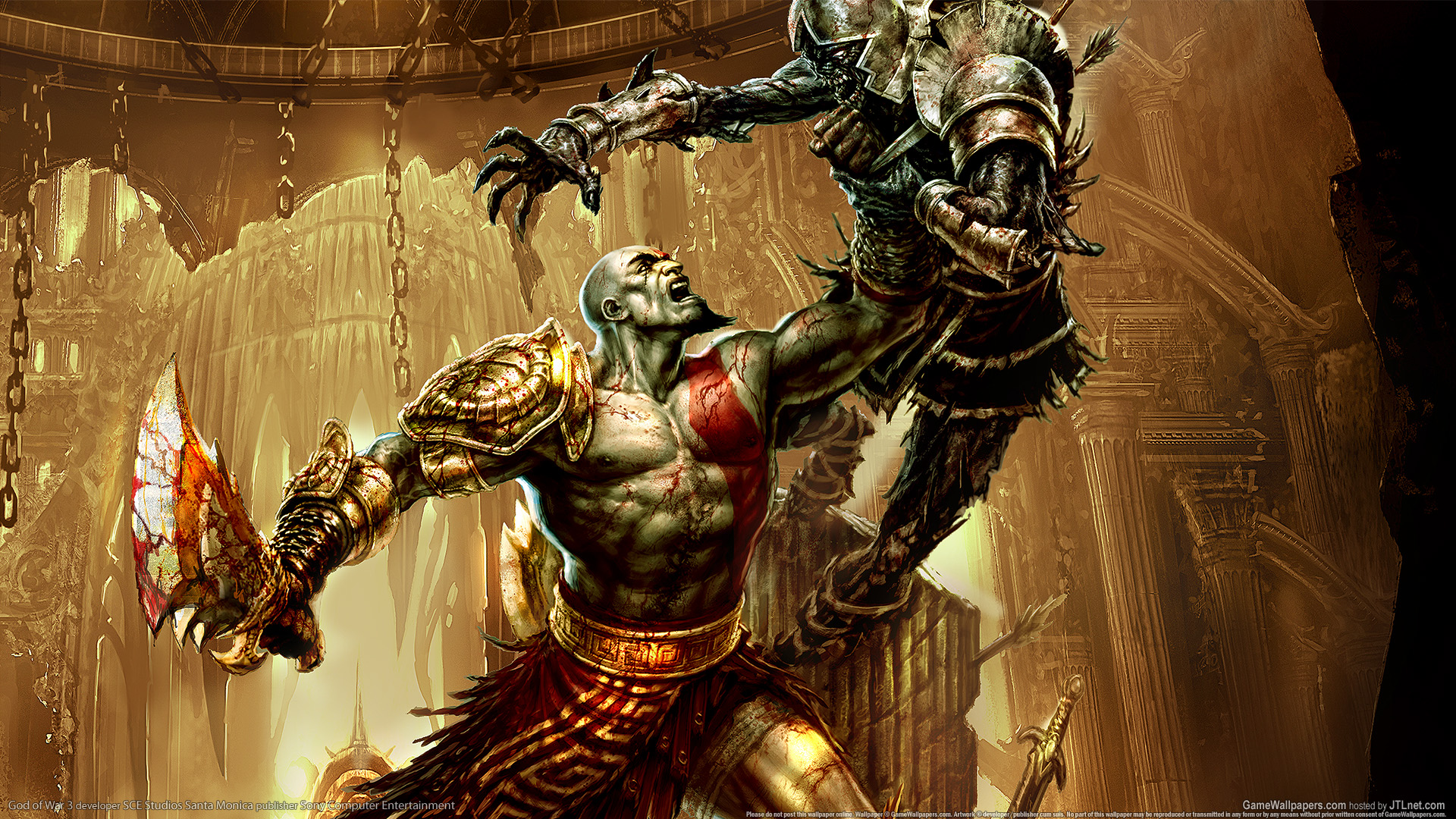 100+] God Of War Iii Wallpapers