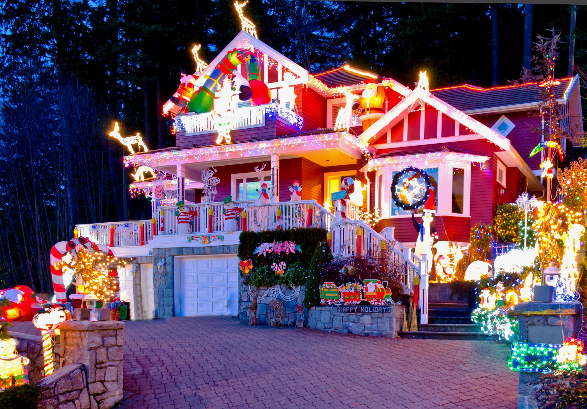 Download House Christmas Ornaments Christmas Lights Holiday Christmas