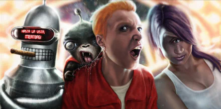 Nibbler (Futurama) Bender (Futurama) TV Show Futurama HD Desktop Wallpaper | Background Image