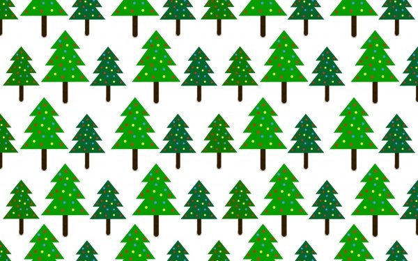 Holiday Christmas Tree Pattern Green HD Wallpaper | Background Image