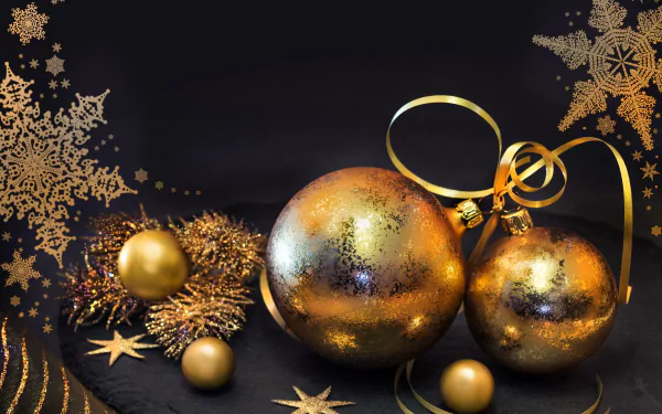ribbon christmas ornaments holiday Christmas HD Desktop Wallpaper | Background Image