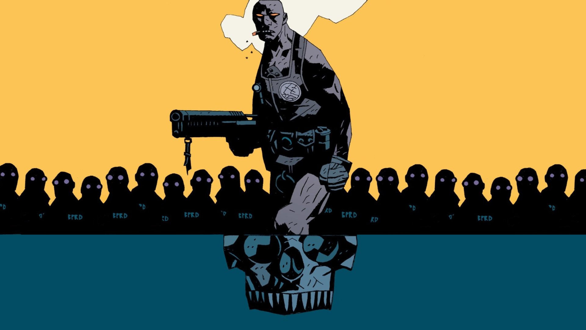 Download Comic Hellboy HD Wallpaper