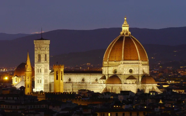night Italy Florence cathedral religious Florence Cathedral HD Desktop Wallpaper | Background Image
