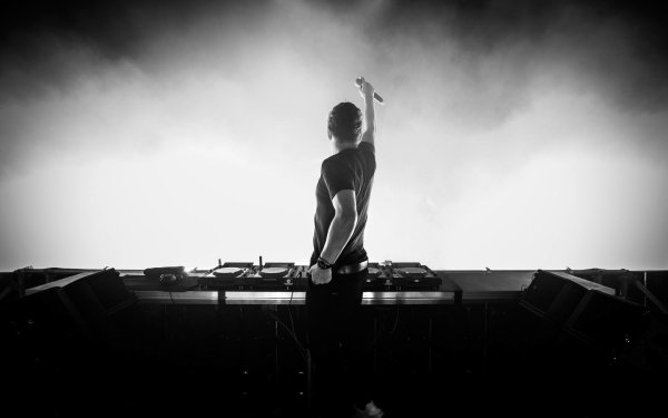 Music Martin Garrix DJ Black & White Monochrome HD Wallpaper | Background Image