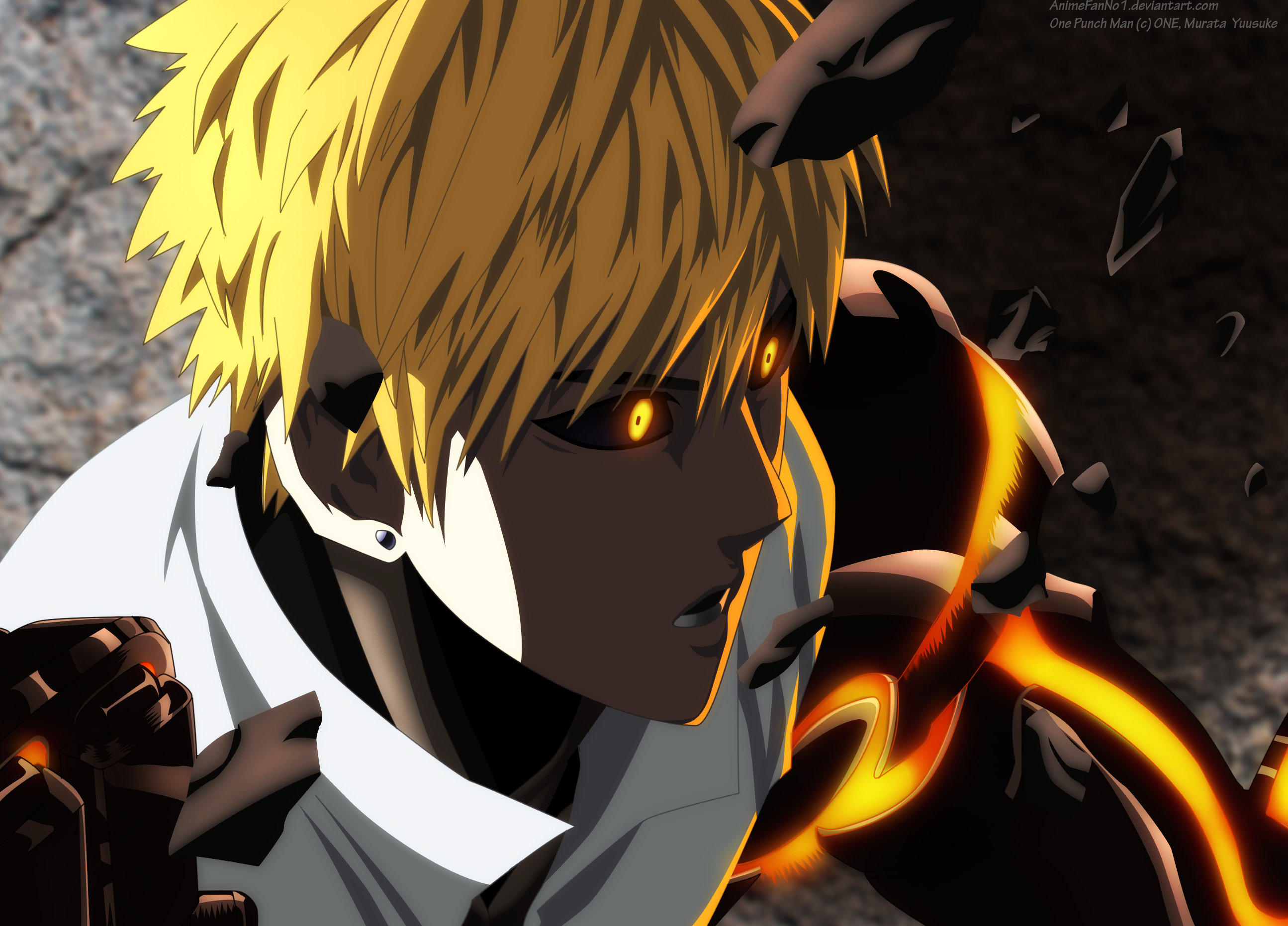 Genos HD Wallpaper from One-Punch Man by AnimeFanNo1