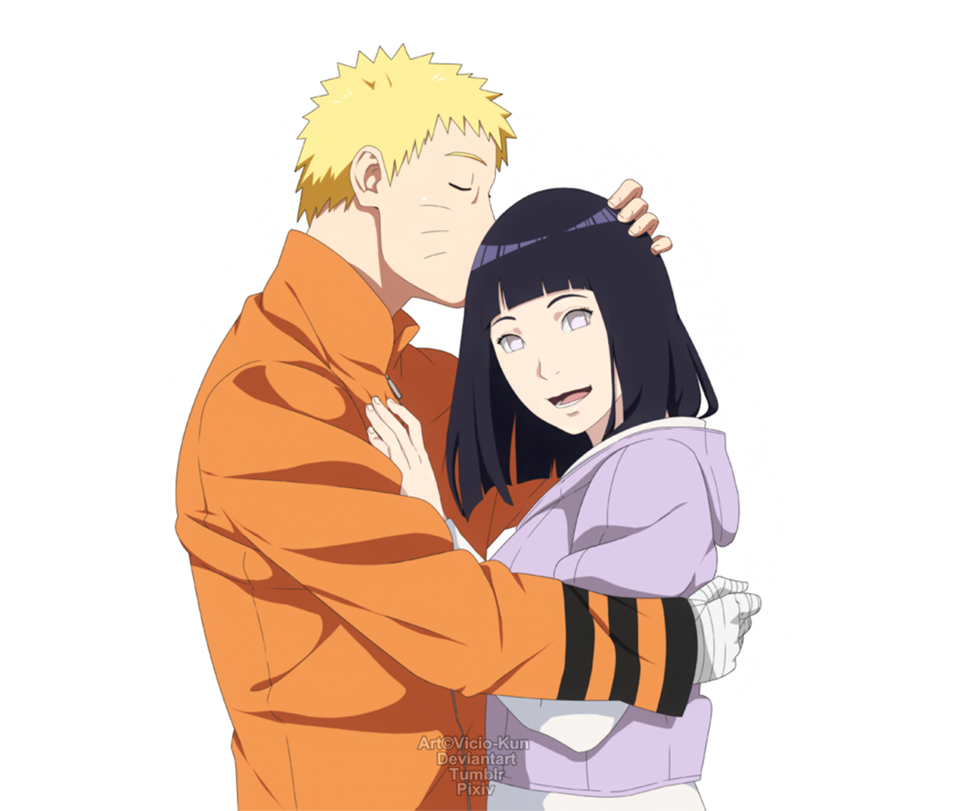 Naruto and Hinata. 