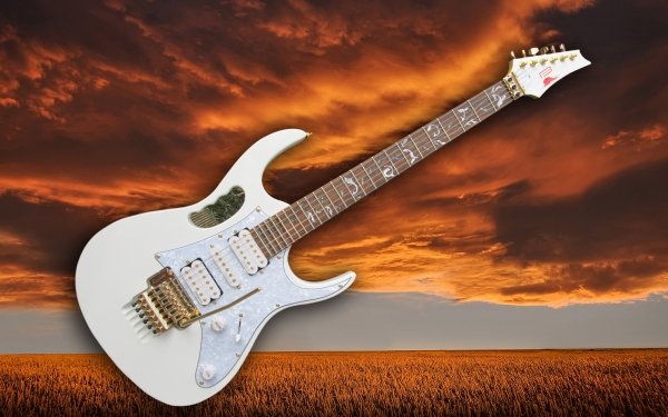 Music Guitar Instrument White HD Wallpaper | Background Image
