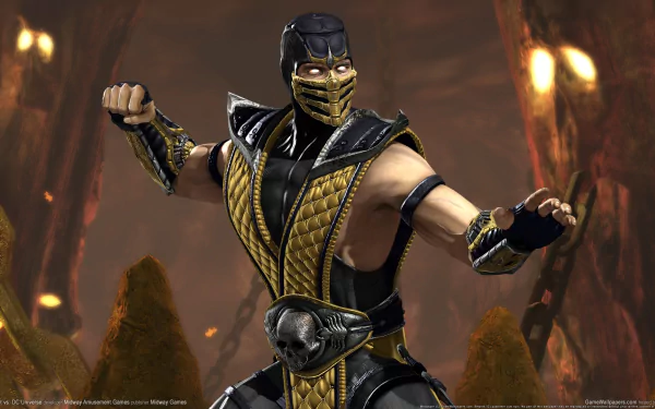 Scorpion (Mortal Kombat) video game Mortal Kombat Vs. DC Universe HD Desktop Wallpaper | Background Image