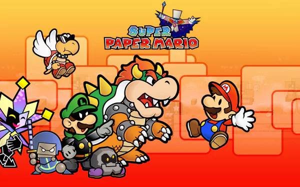 video game super paper mario HD Desktop Wallpaper | Background Image