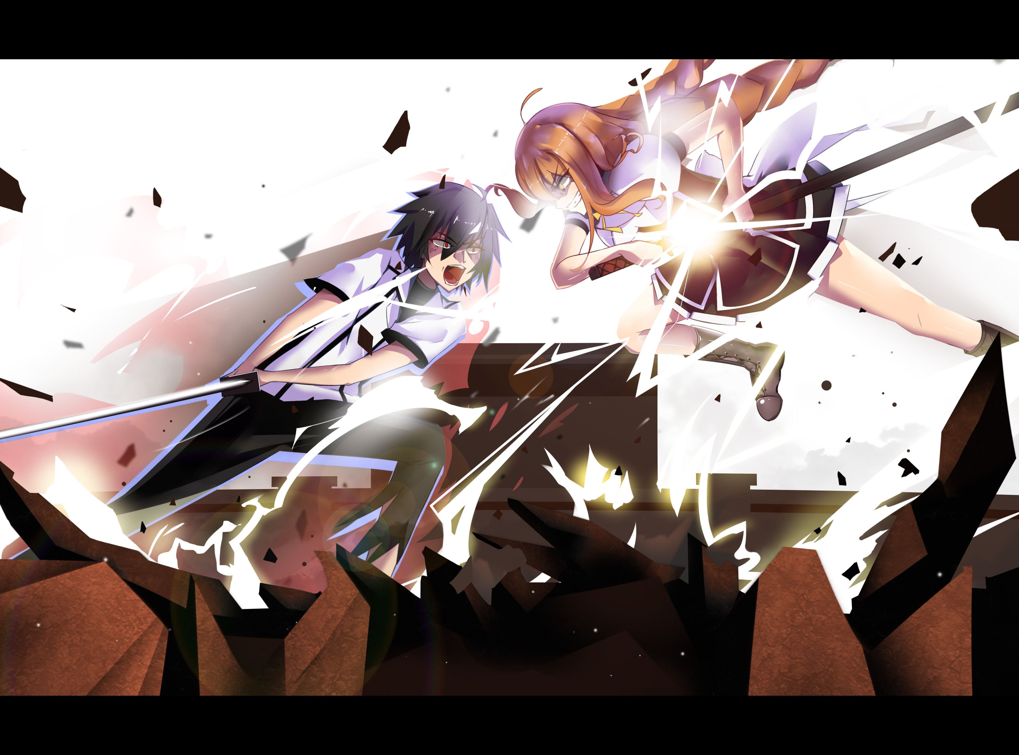 Ikki Vs Tohka by : D AB (Pixiv)