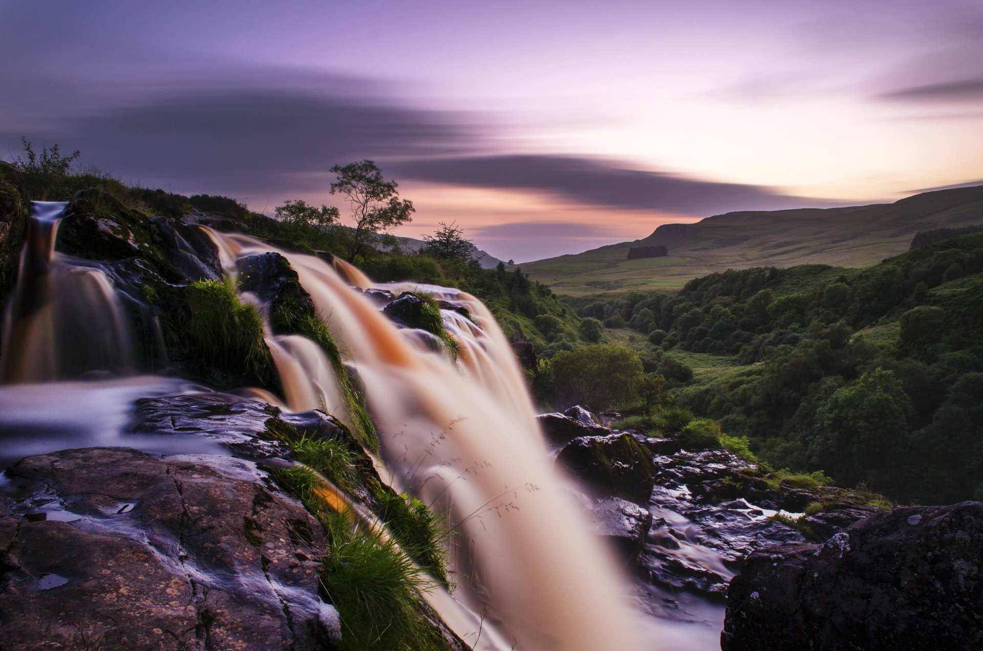 Download River Waterfall Loup Of Fintry Nature Loup Of Fintry Waterfall 4k Ultra HD Wallpaper