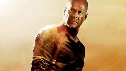 John McClane Bruce Willis movie Live Free or Die Hard HD Desktop Wallpaper | Background Image