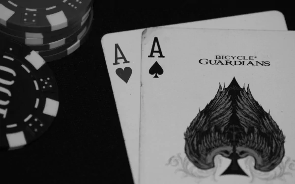 Black & White man made poker HD Desktop Wallpaper | Background Image