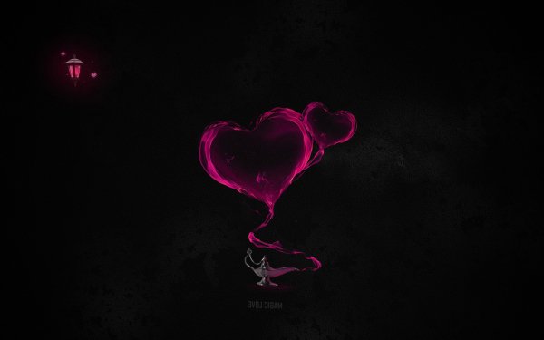 Artistic Heart Purple Minimalist Love HD Wallpaper | Background Image