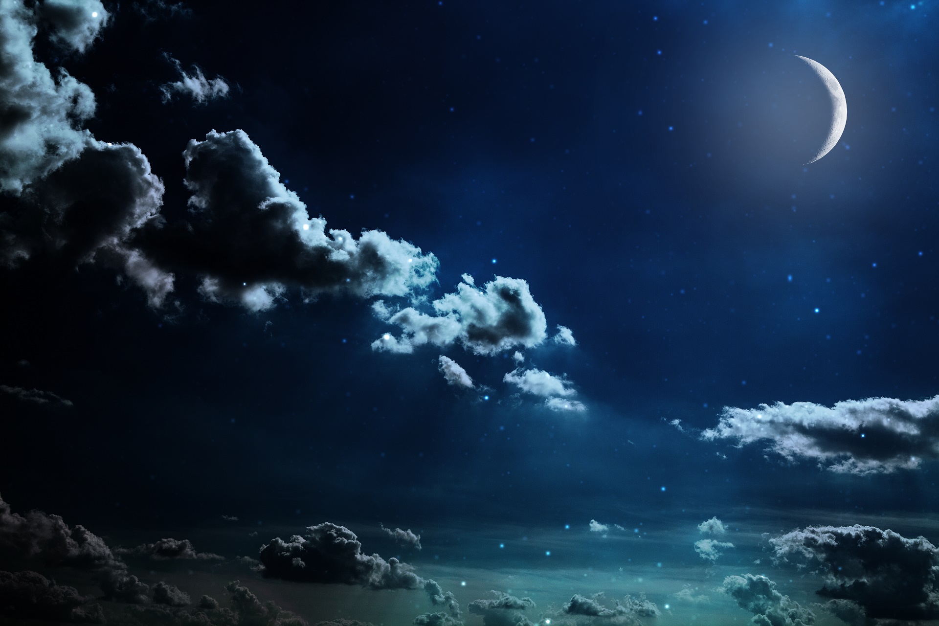 Download Cloud Nature Moon HD Wallpaper