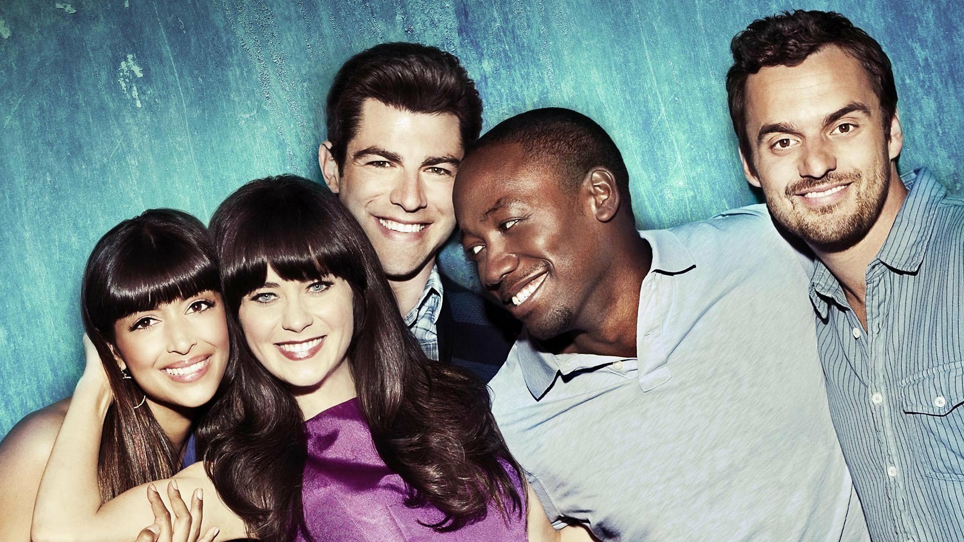 Download Winston Bishop Lamorne Morris Cece Parekh Hannah Simone Schmidt (New Girl) Max Greenfield Nick Miller Jake Johnson Jessica Day Zooey Deschanel TV Show New Girl HD Wallpaper