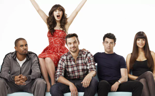 Schmidt (New Girl) Cece Parekh Hannah Simone Lamorne Morris Winston Bishop Damon Wayans Jr. Jessica Day Zooey Deschanel TV Show New Girl HD Desktop Wallpaper | Background Image