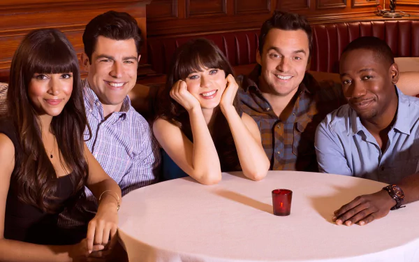 Winston Bishop Lamorne Morris Cece Parekh Hannah Simone Schmidt (New Girl) Max Greenfield Nick Miller Jake Johnson Jessica Day Zooey Deschanel TV Show New Girl HD Desktop Wallpaper | Background Image