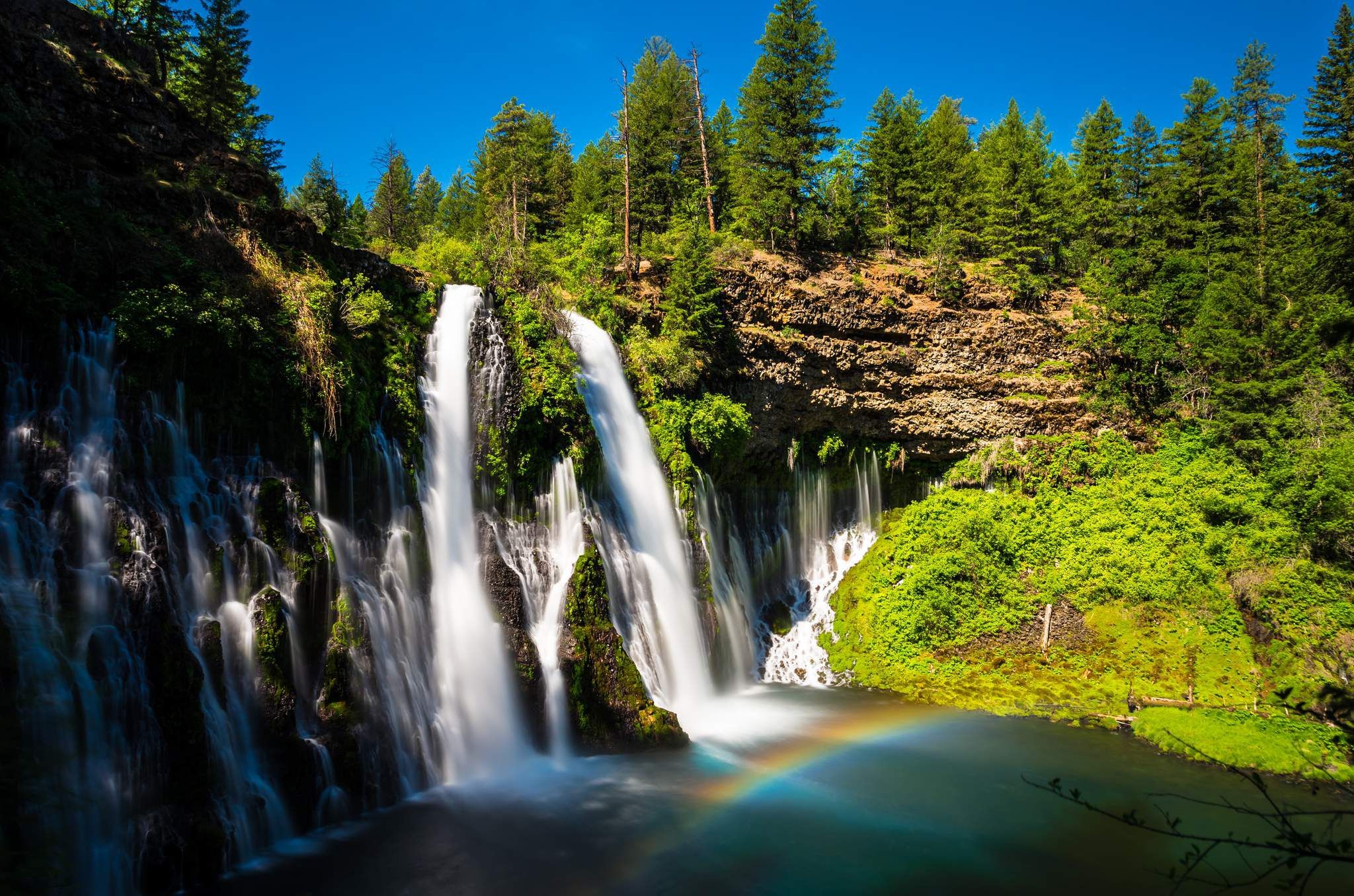 Nature Burney Falls Hd Wallpaper